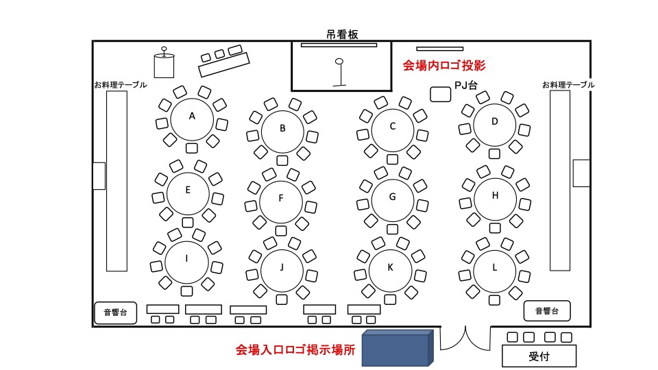 協賛企業募集　レイアウト図